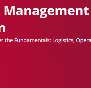 Supply Chain Management Specialization