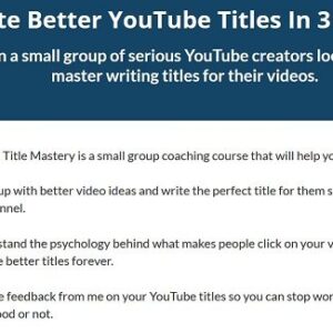 YouTube Title Mastery